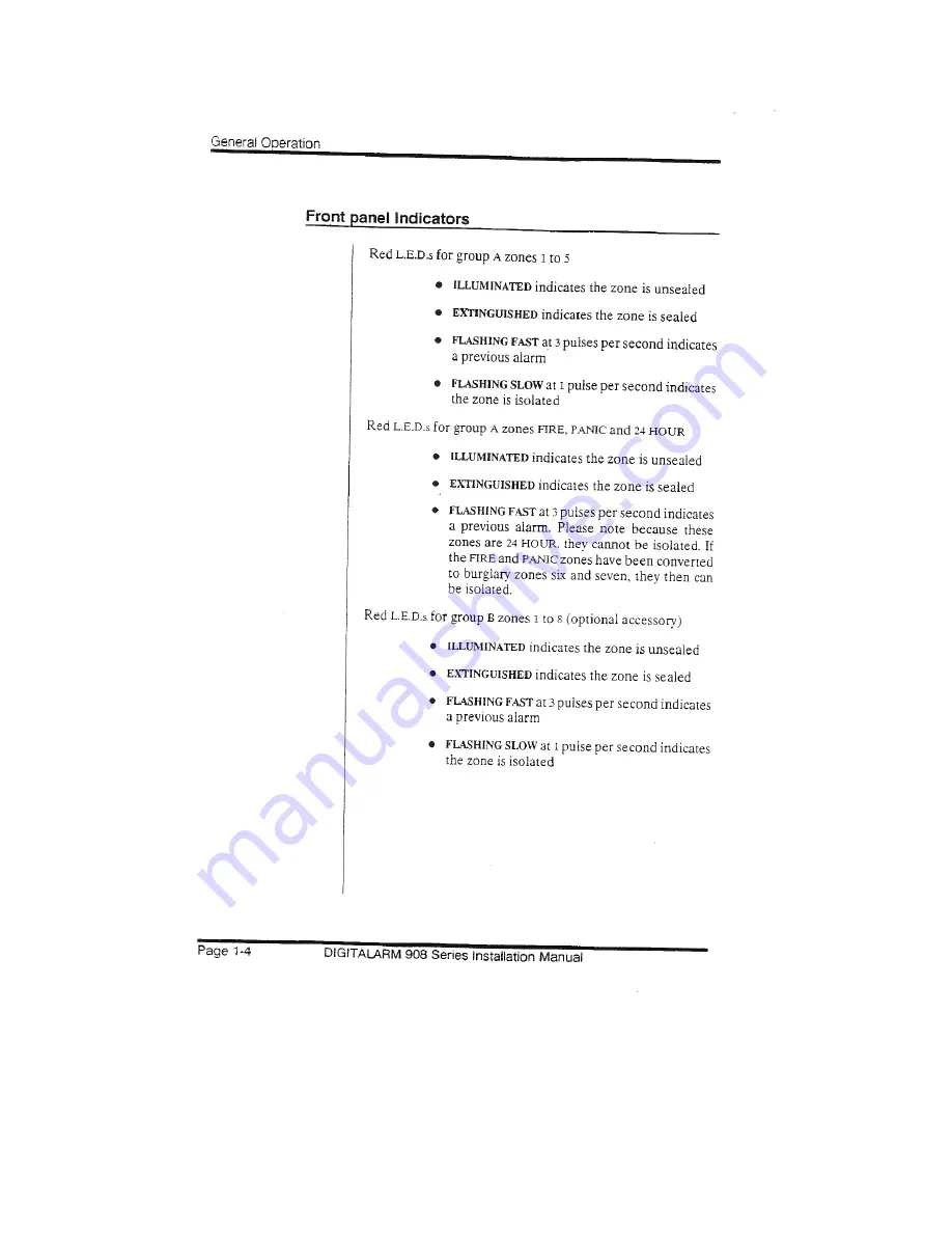 EDM DIGITALARM 908C Installation Manual Download Page 7