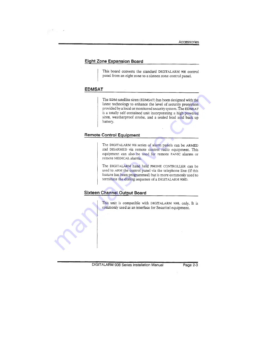 EDM DIGITALARM 908C Installation Manual Download Page 14