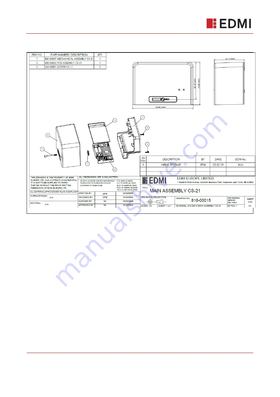 EDMI Variant 450 User Manual Download Page 5