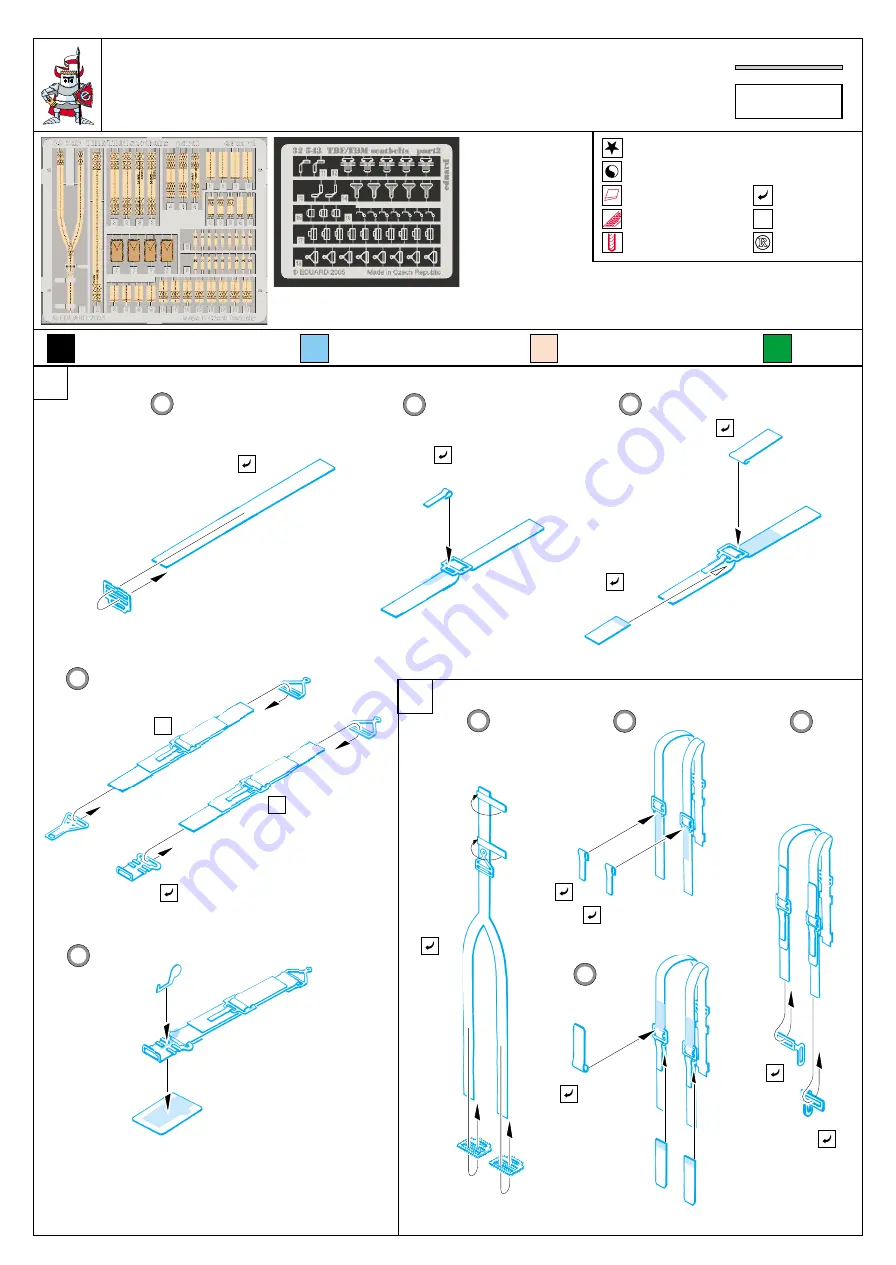 Eduard 32 543 Instruction Sheet Download Page 1