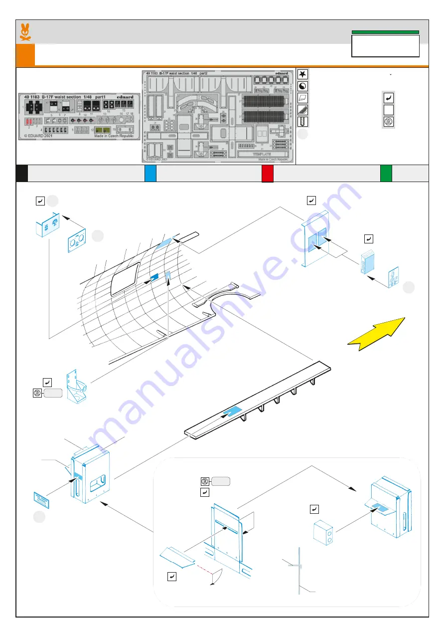 Eduard 49 1183 Assembly Instruction Download Page 1