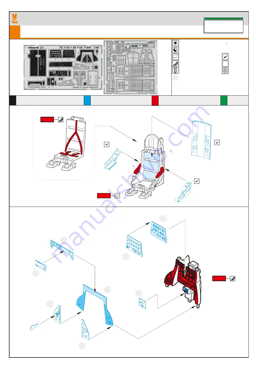 Eduard 49 1198 Manual Download Page 1