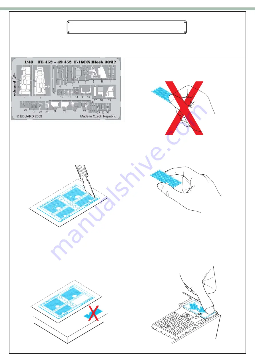 Eduard 49 452 Assembly Instructions Manual Download Page 6