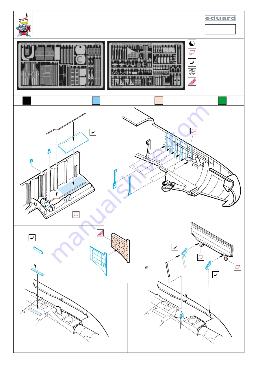 Eduard A-10 Thunderbolt exterior set Quick Start Manual Download Page 1