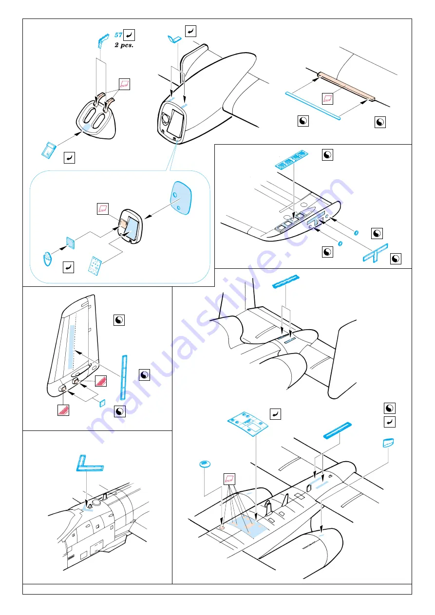 Eduard A-10 Thunderbolt exterior set Quick Start Manual Download Page 4