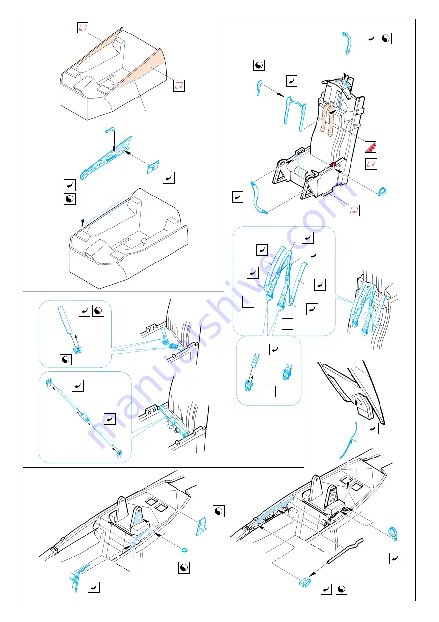 Eduard A-10 Thunderbolt interior set Скачать руководство пользователя страница 3