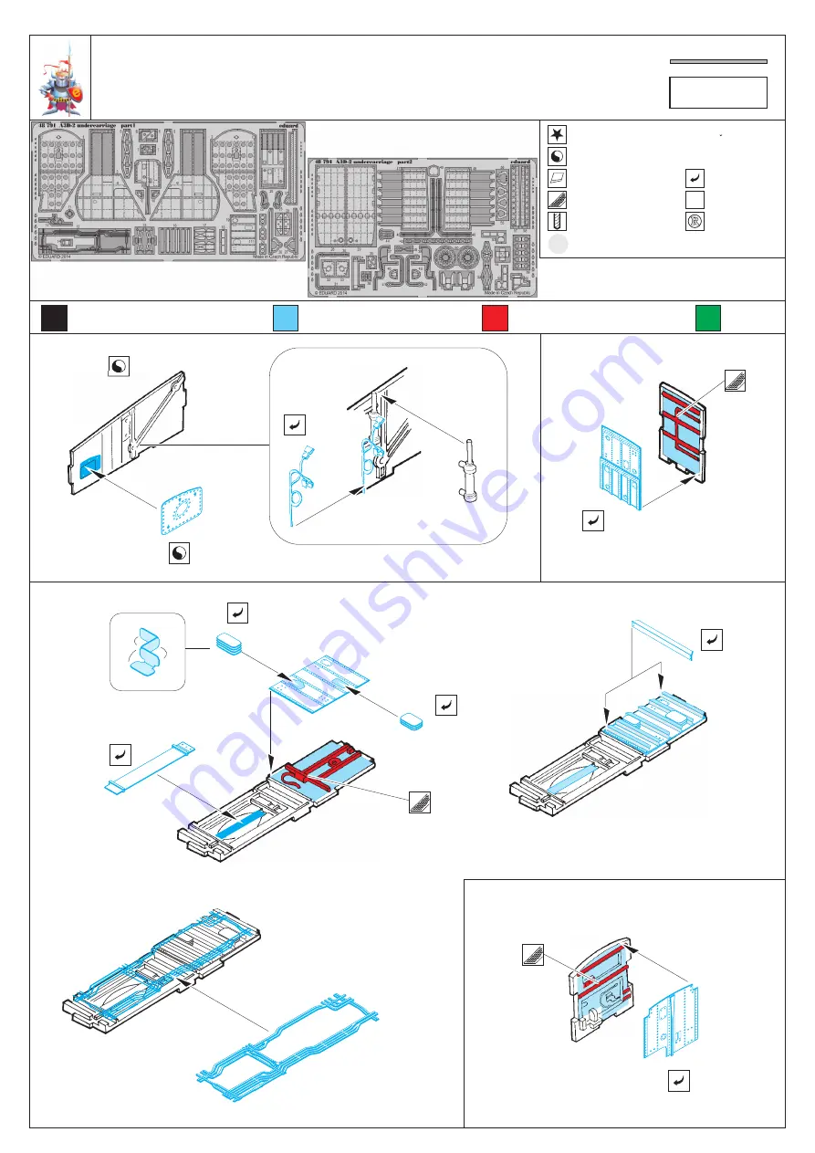 Eduard A3D-2 undercarriage Скачать руководство пользователя страница 1