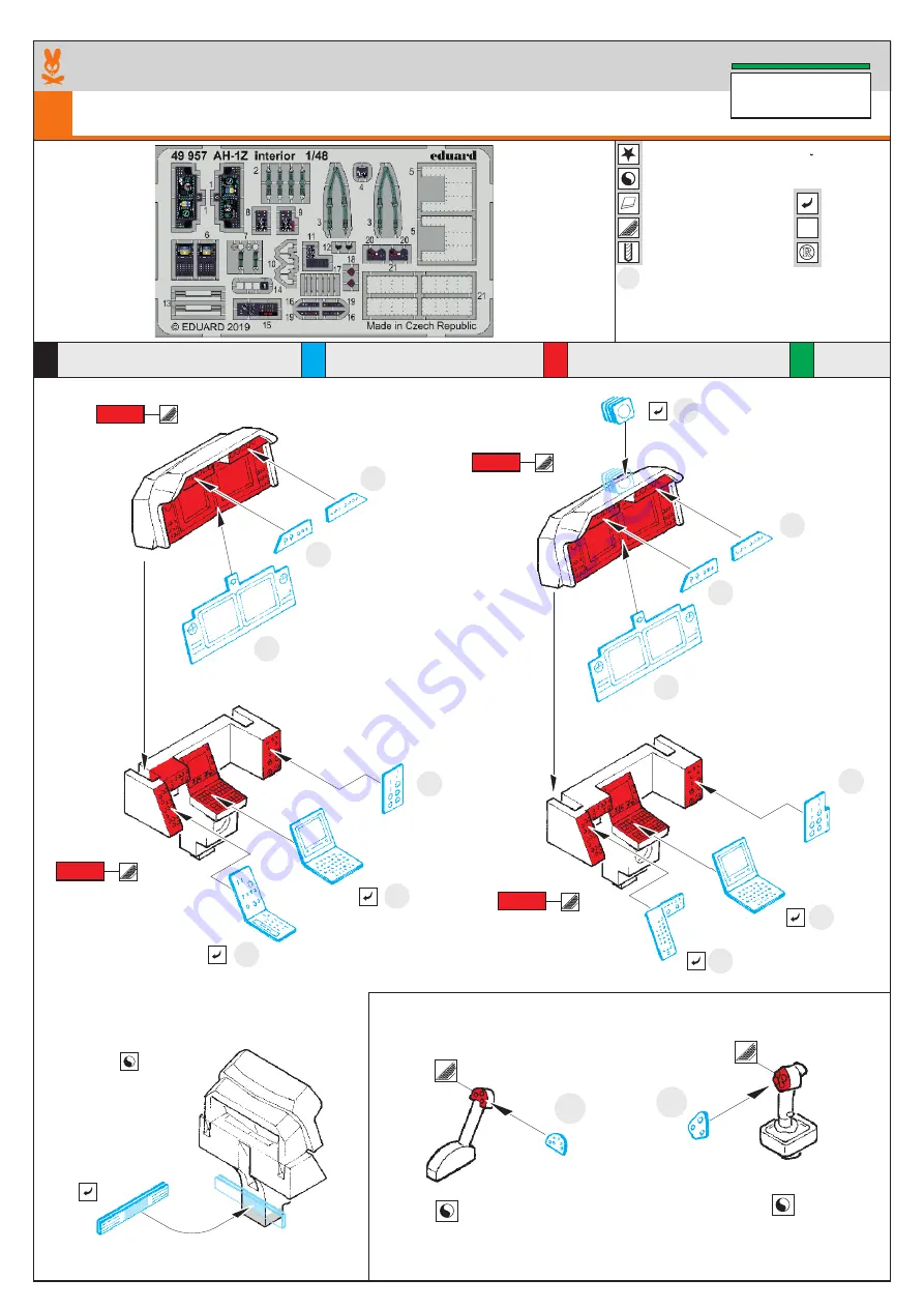 Eduard AH-1Z interior Скачать руководство пользователя страница 1