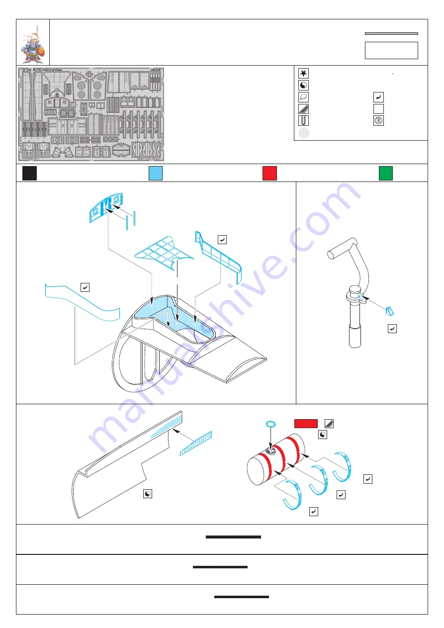 Eduard B-17G undercarriage Скачать руководство пользователя страница 1