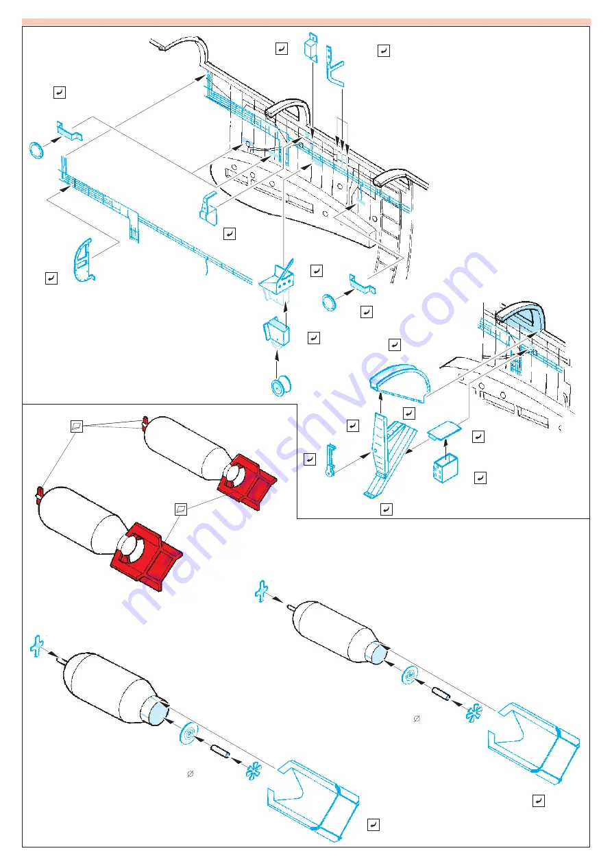 Eduard B-24 bomb bay Скачать руководство пользователя страница 4