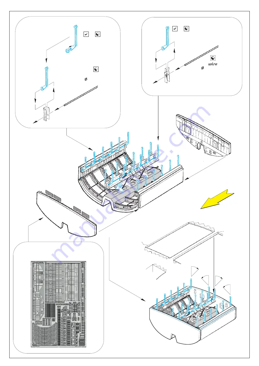 Eduard B-2A bomb bay doors Quick Start Manual Download Page 3