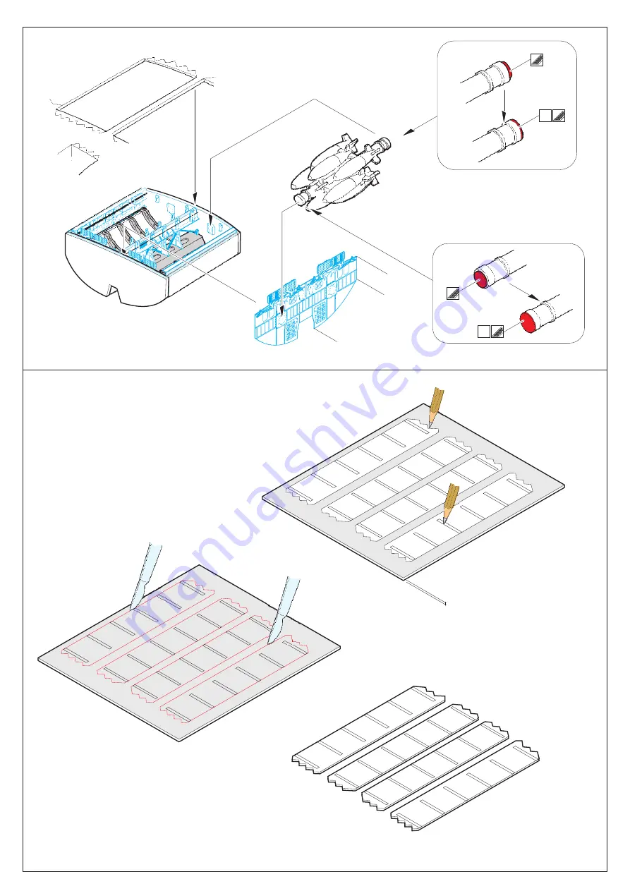 Eduard B-2A bomb bay Скачать руководство пользователя страница 6