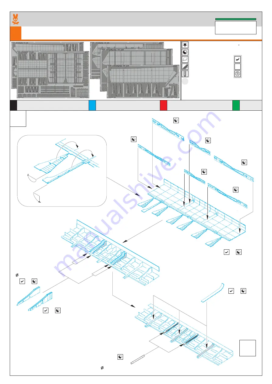 Eduard B-52 landing flaps Quick Start Manual Download Page 1