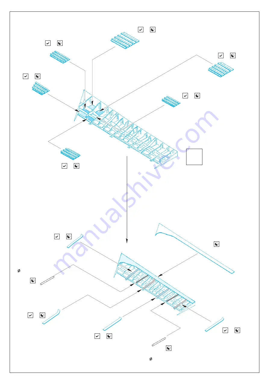 Eduard B-52 landing flaps Quick Start Manual Download Page 3