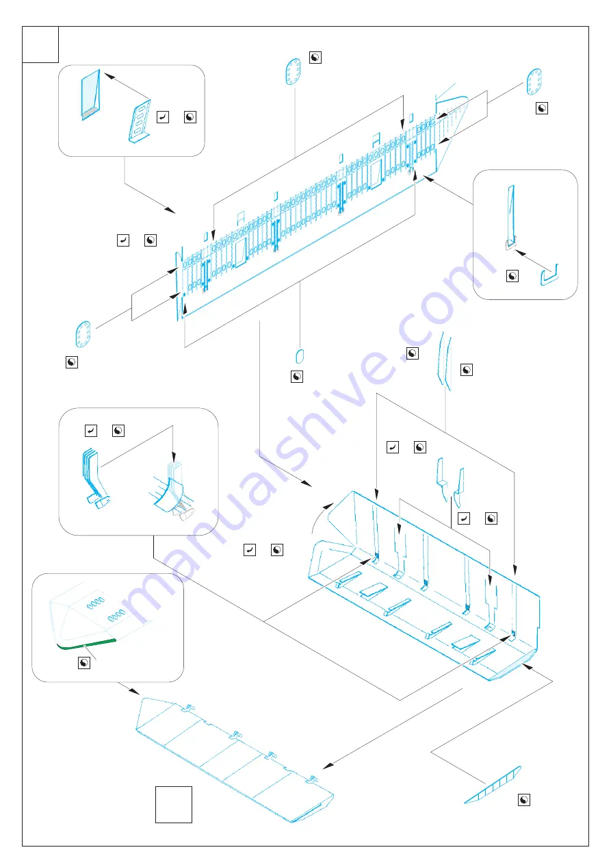 Eduard B-52 landing flaps Quick Start Manual Download Page 4