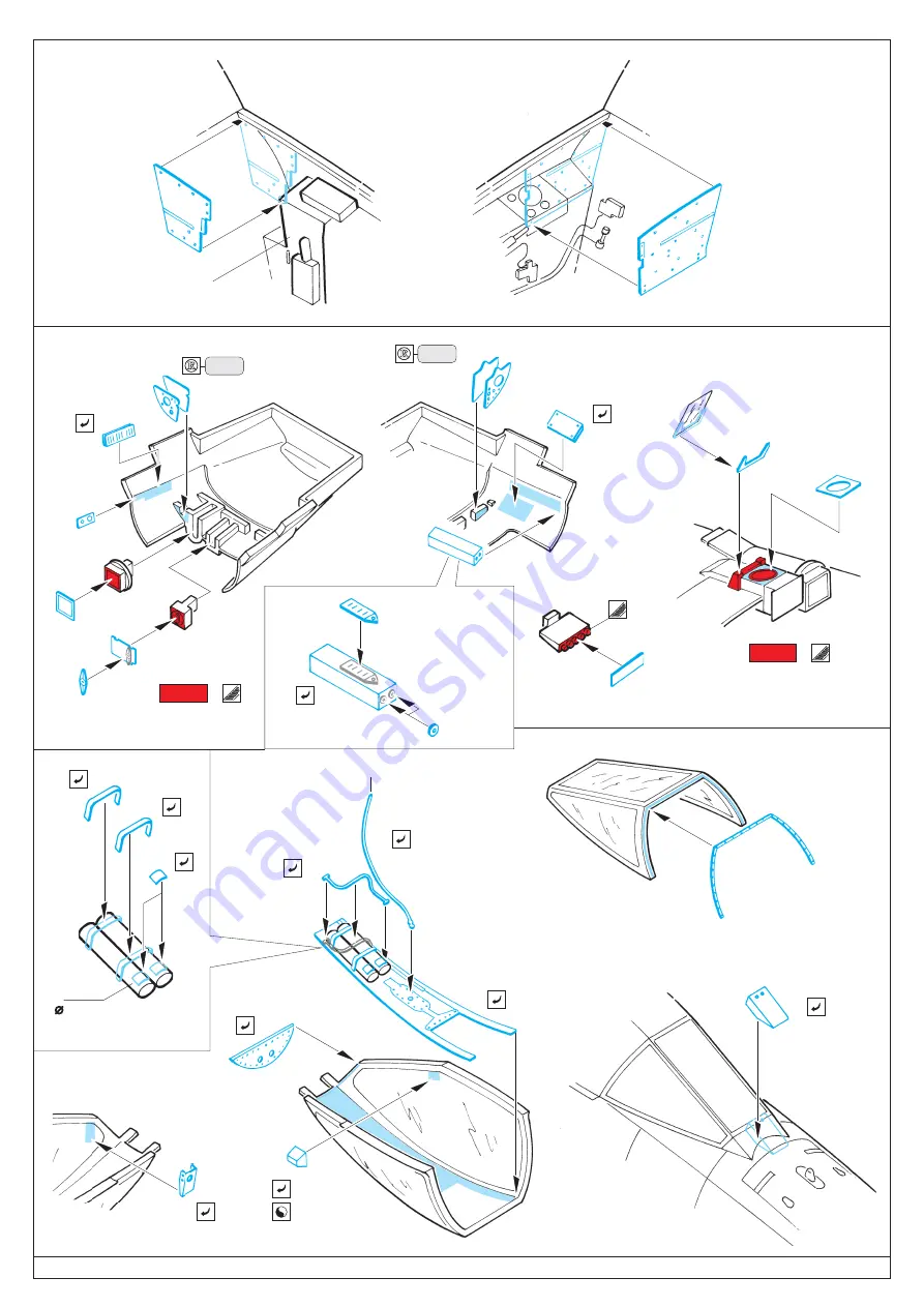 Eduard BAC Lightning F.1A/ F.3 interior S.A. Скачать руководство пользователя страница 2