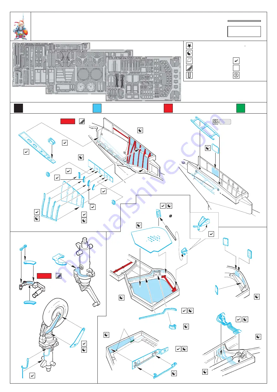 Eduard BAC Lightning F.2A/F.6 exterior Quick Start Manual Download Page 1