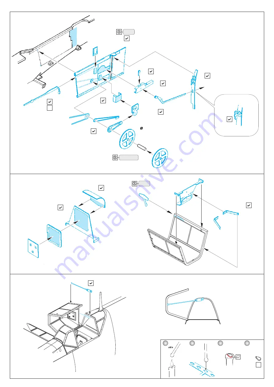 Eduard Bf 109E-7 interior S.A. Скачать руководство пользователя страница 3