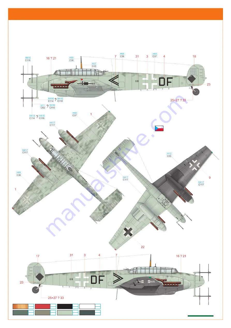 Eduard Bf 110G-4 ProfiPACK edition Скачать руководство пользователя страница 12