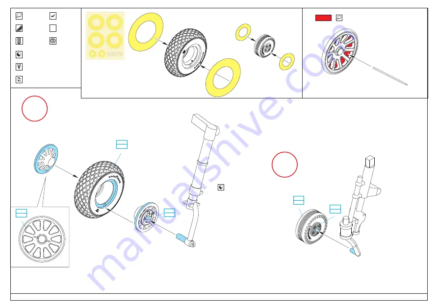 Eduard BRASSIN P-51D wheels Скачать руководство пользователя страница 2