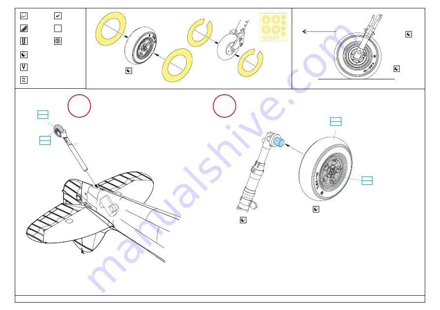 Eduard BRASSIN Spitfire Mk.I wheels Скачать руководство пользователя страница 2