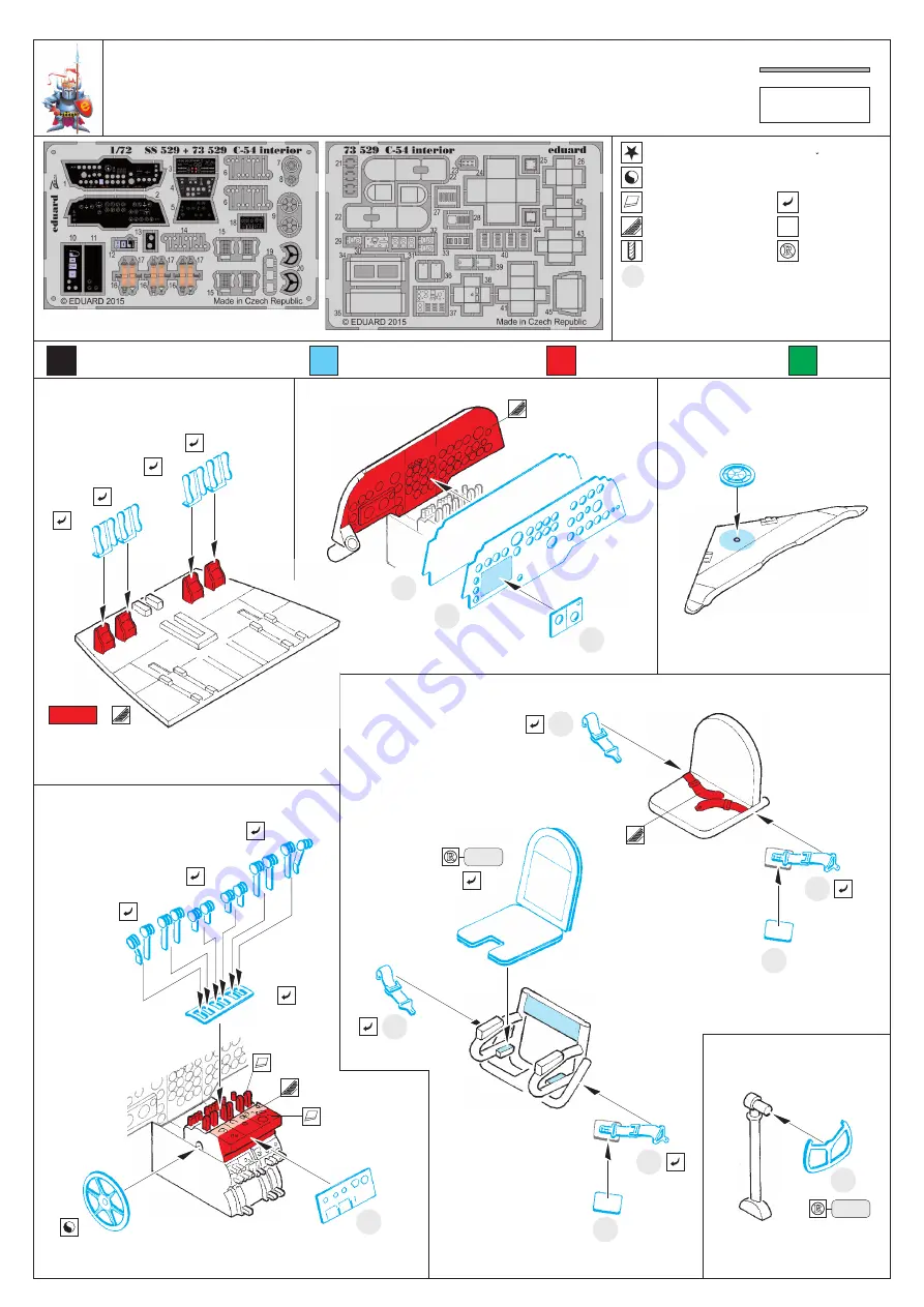 Eduard C-54 interior S.A. Скачать руководство пользователя страница 1