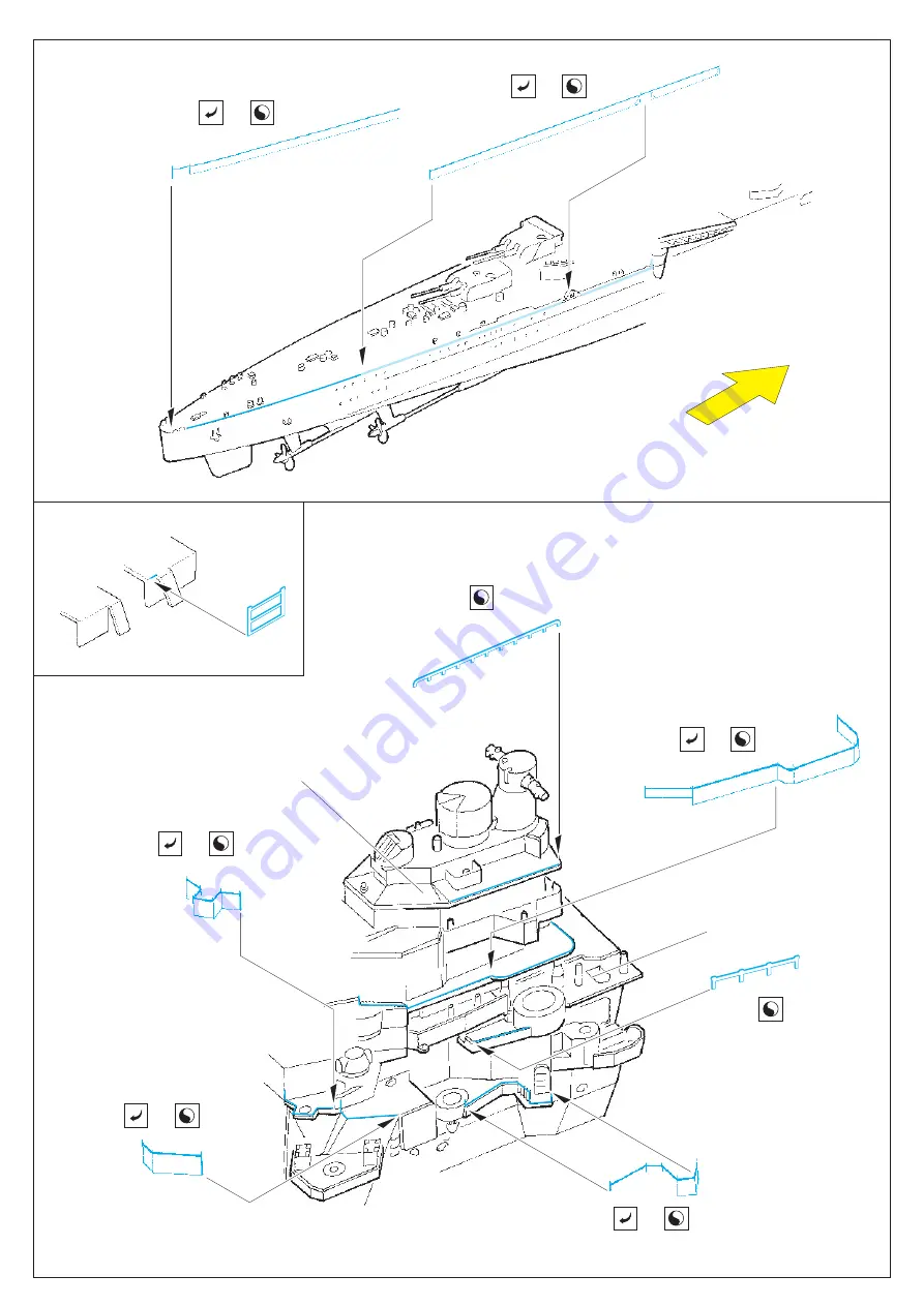 Eduard Chokai 1944 raillings 1/350 Скачать руководство пользователя страница 2