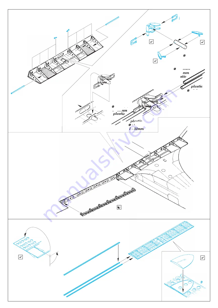 Eduard Dauntless landing flaps Manual Download Page 3