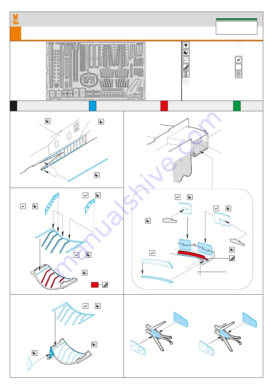 Eduard Desert Babe upgrade set Quick Start Manual Download Page 1