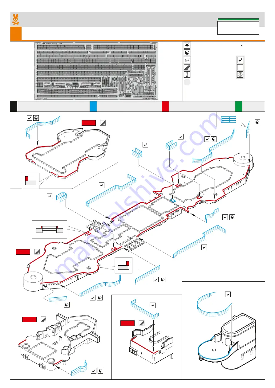 Eduard DKM Blücher railings Quick Start Manual Download Page 1