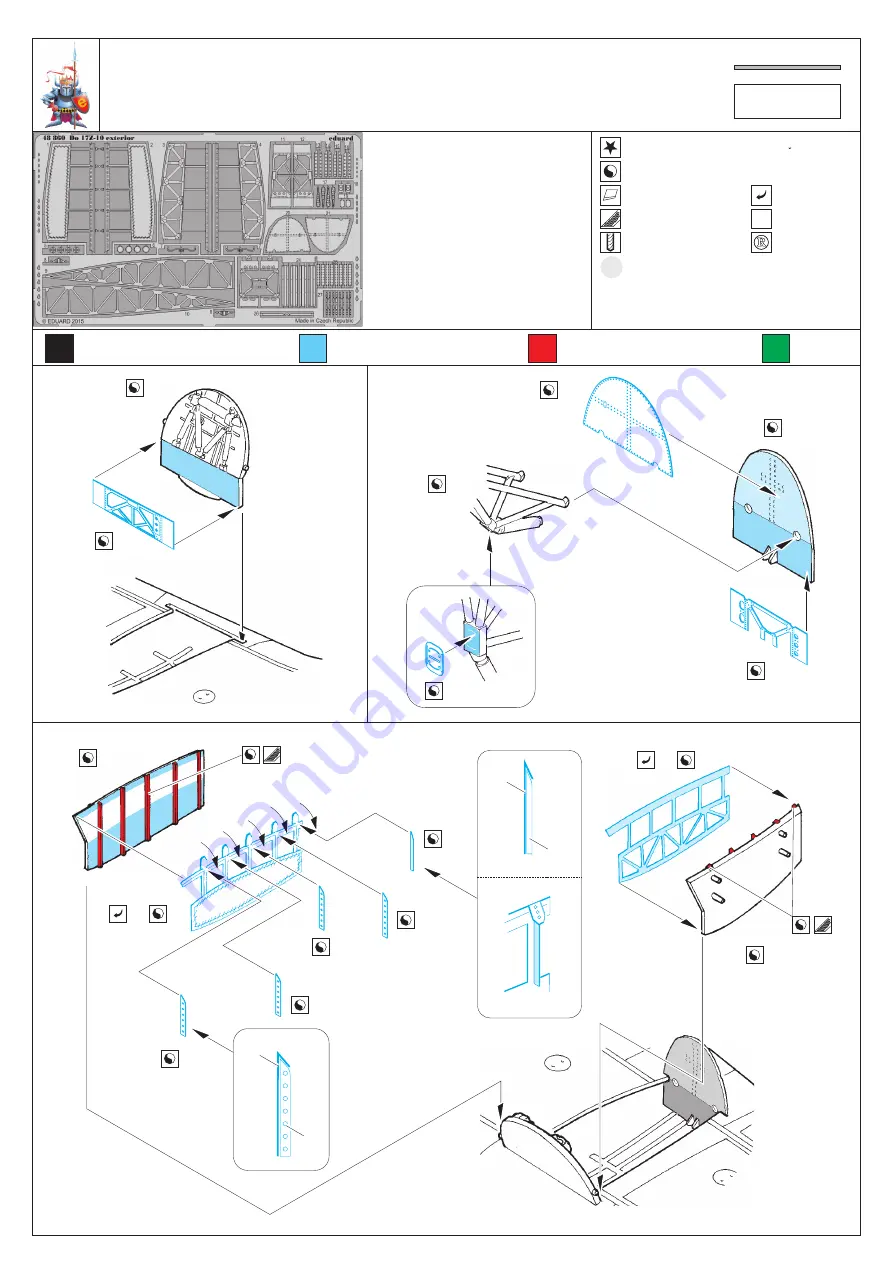 Eduard Do 17Z-10 exterior Quick Start Manual Download Page 1