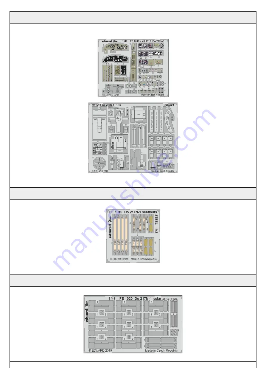 Eduard Do 217N-1 exterior Quick Start Manual Download Page 4