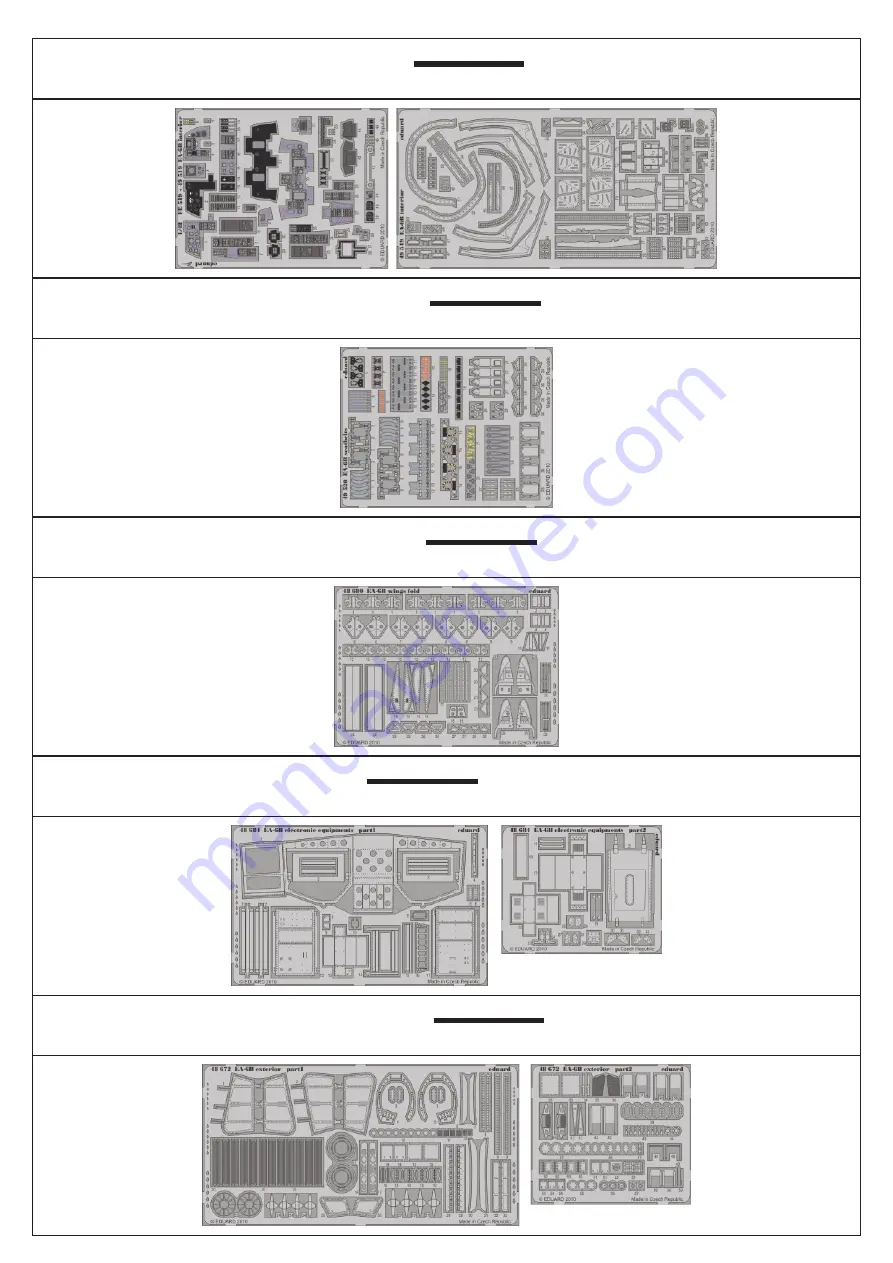Eduard EA-6B undercarriage Скачать руководство пользователя страница 3