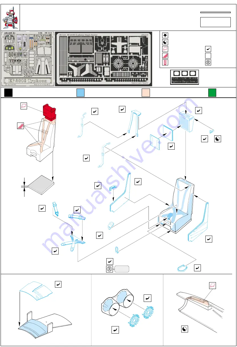 Eduard EF-2000 Typhoon Single Seater Quick Start Manual Download Page 1