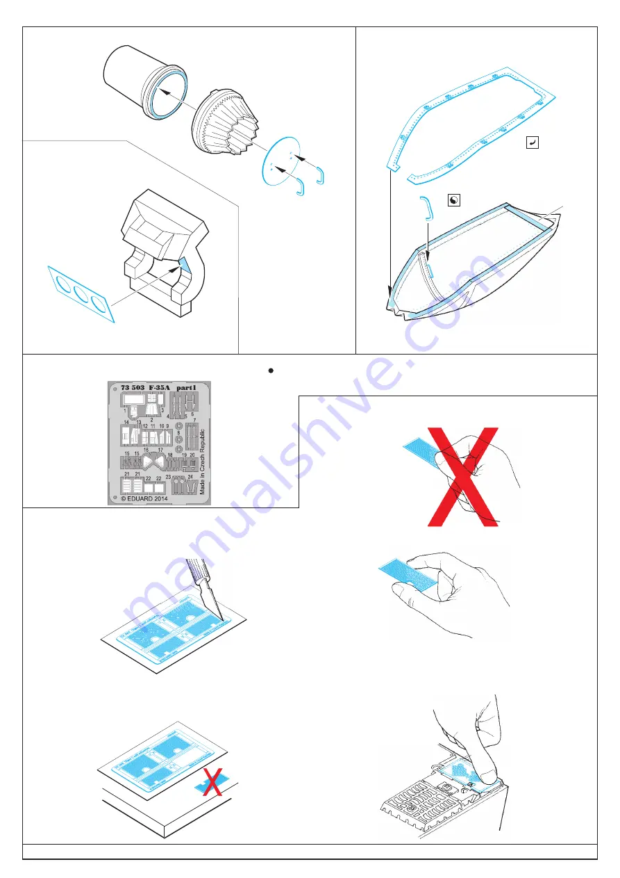 Eduard F-35A S.A. Instruction Sheet Download Page 3