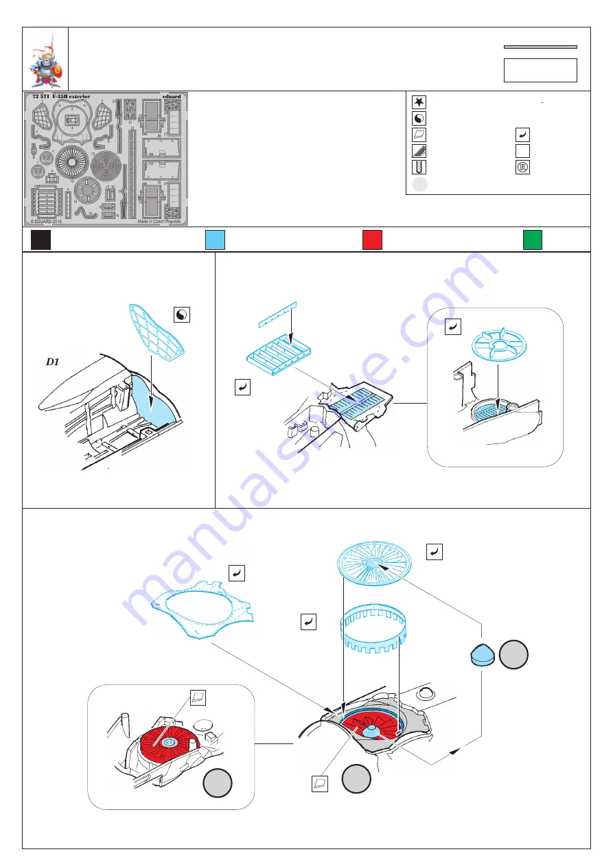 Eduard F-35B exterior Quick Start Manual Download Page 1