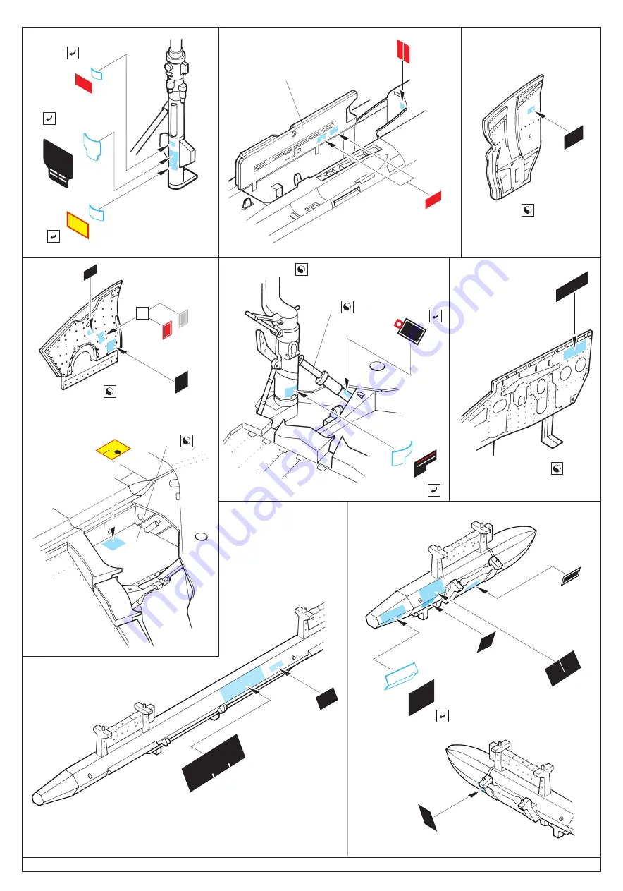 Eduard F-4 Phantom II Placards Assembly Instructions Download Page 2