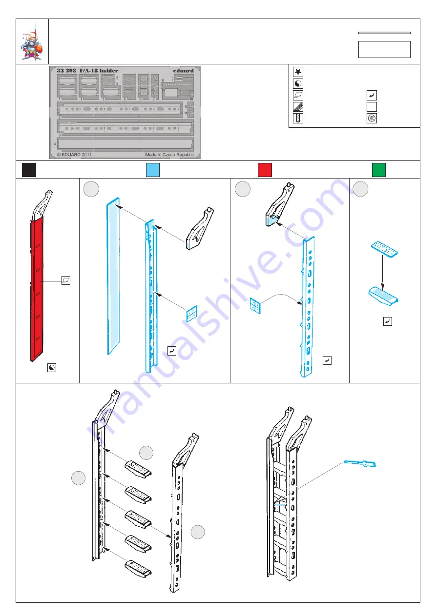 Eduard F/A-18 ladder Скачать руководство пользователя страница 1