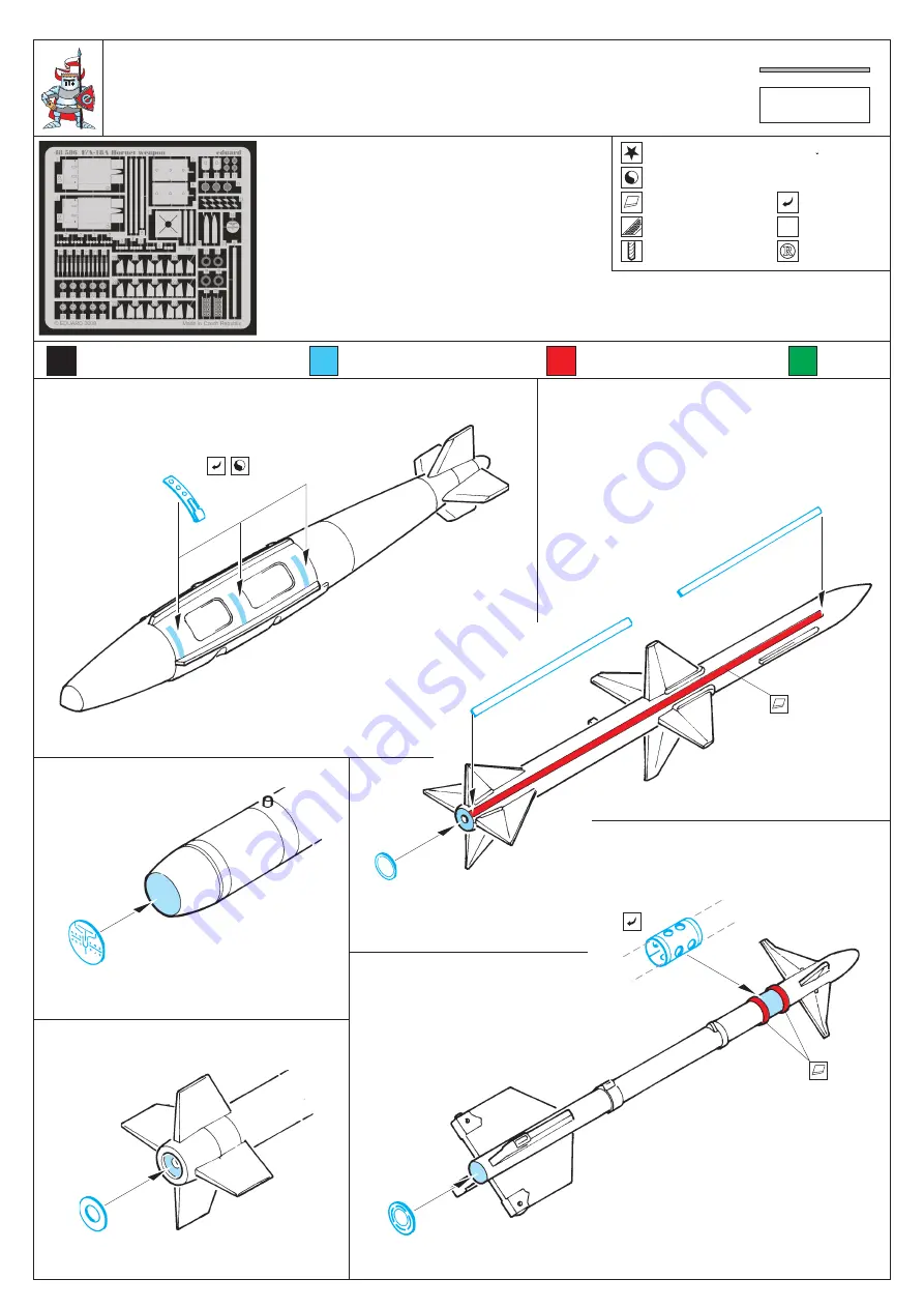 Eduard F/A-18A Hornet 1/48 Assembly Manual Download Page 3