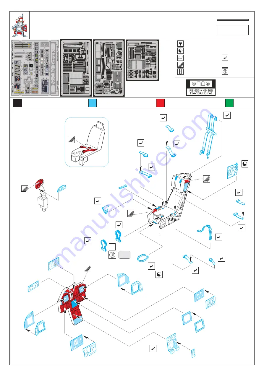 Eduard F/A-18A Hornet 1/48 Assembly Manual Download Page 5