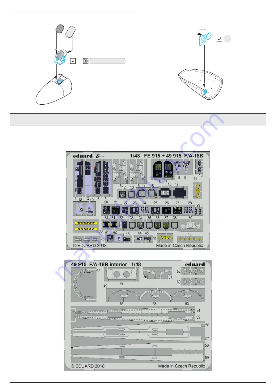 Eduard F/A-18D Скачать руководство пользователя страница 3
