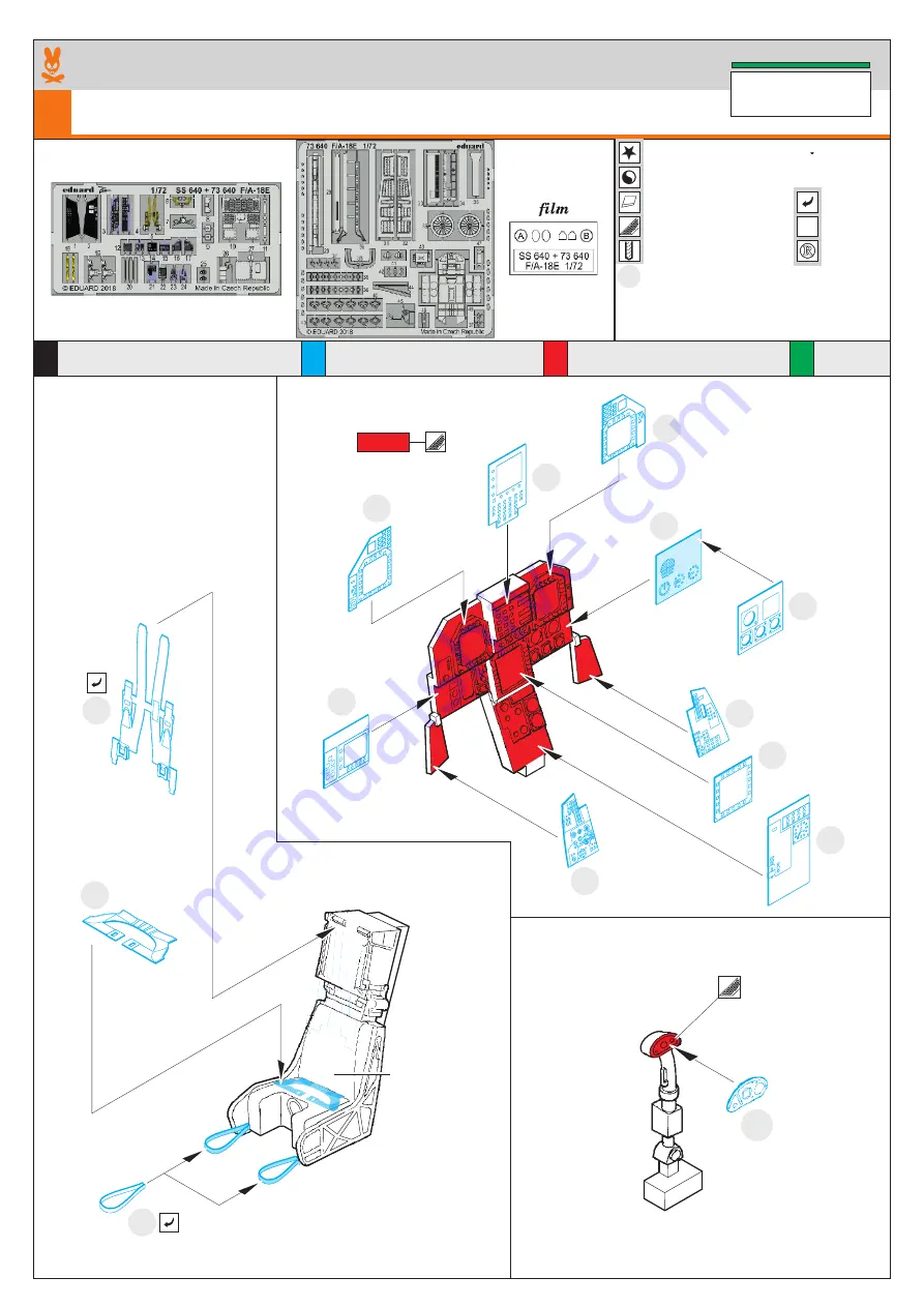 Eduard F/A-18E Quick Start Manual Download Page 1