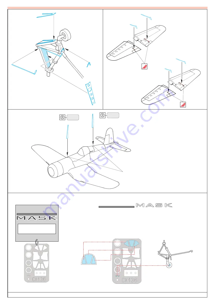 Eduard F4U-1 Corsair Birdcage Скачать руководство пользователя страница 4