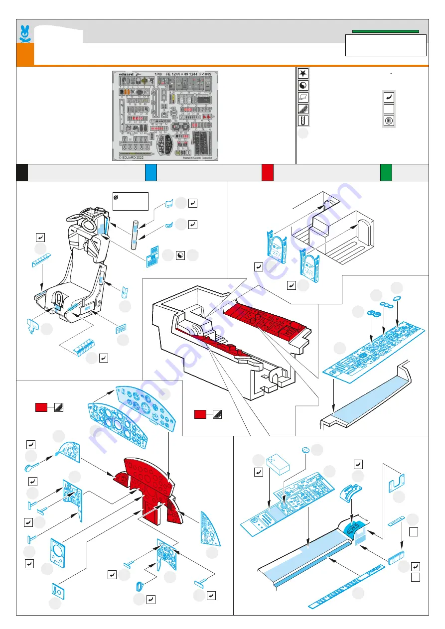 Eduard FE 1244 Quick Start Manual Download Page 1