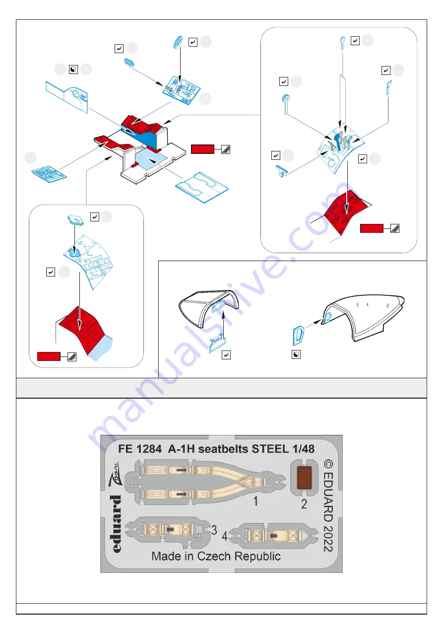 Eduard FE 1283 Assembly Instructions Download Page 2