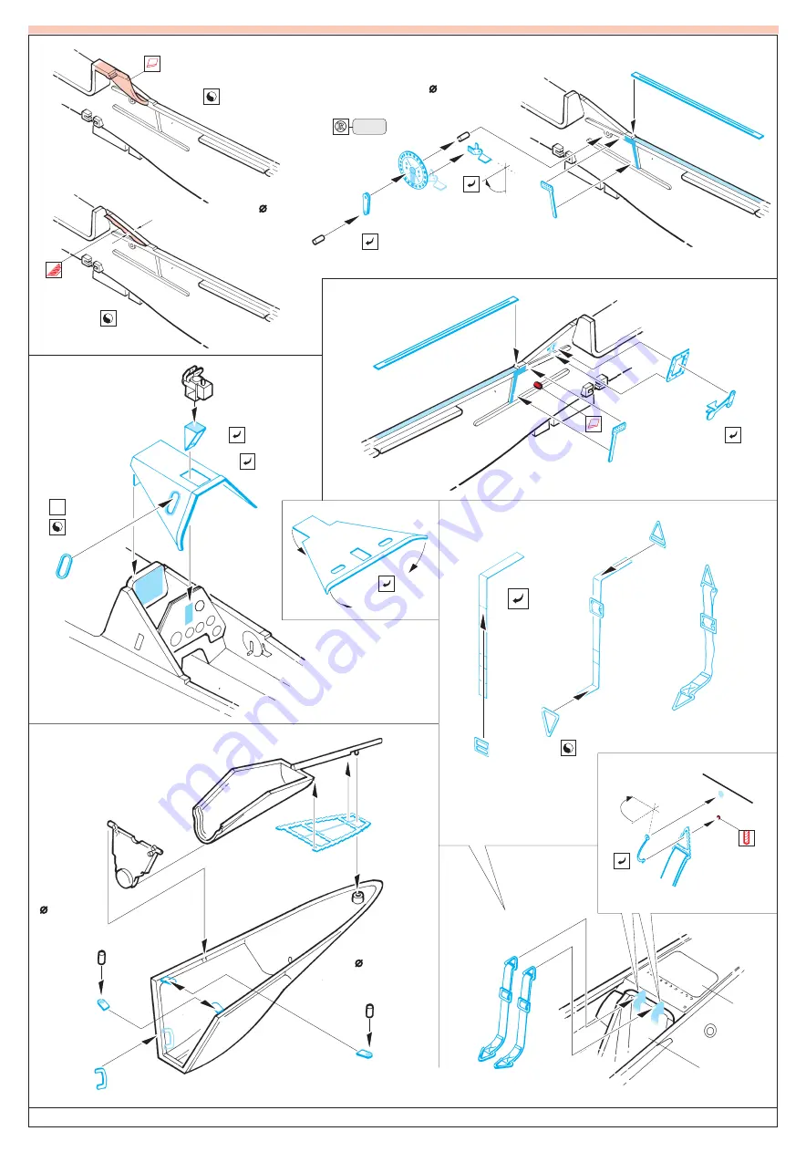 Eduard FW-190D-9 interior set Assembly Instructions Download Page 3