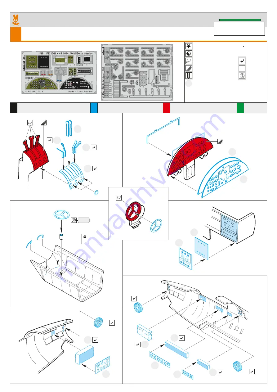 Eduard G4M Betty interior Скачать руководство пользователя страница 1