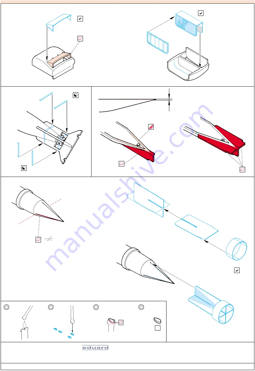 Eduard He-111 Exterior set Manual Download Page 3