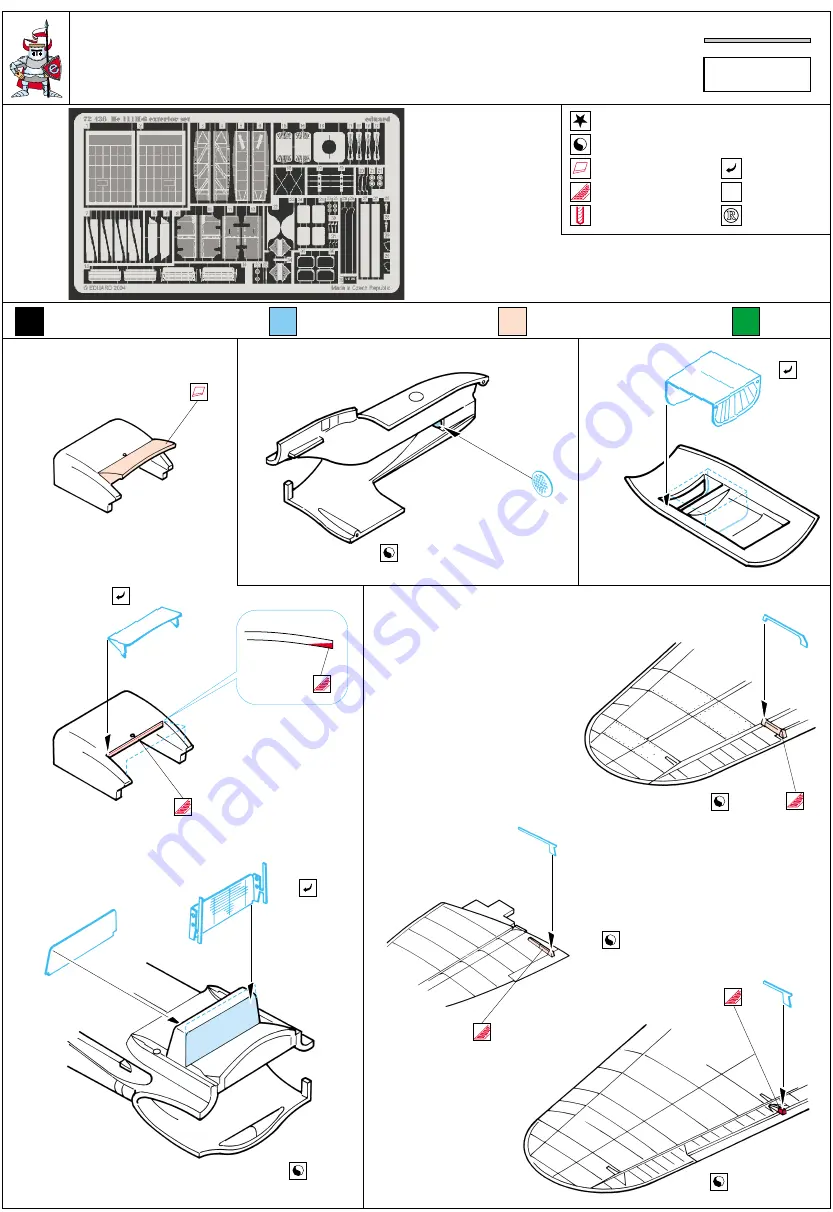 Eduard He-111H-6 exterior set Скачать руководство пользователя страница 1