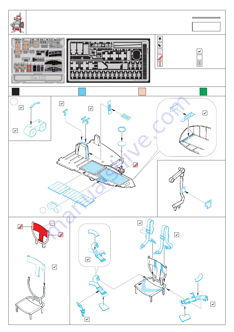 Eduard He 111H interior Quick Start Manual Download Page 1